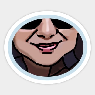 Face of a Friend with Outline Sticker